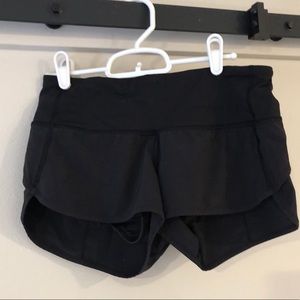 Black Lululemon shorts size 2